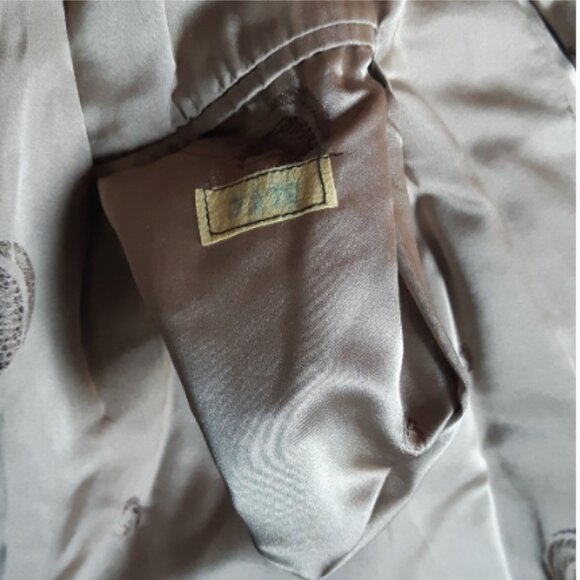 1960s Kosky Beige Mink Vintage Fur Shawl CollarJacket Coat - Picture 8 of 13